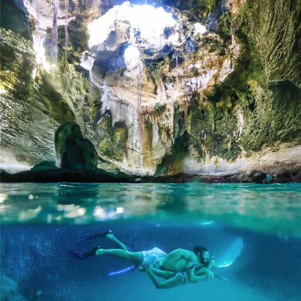 Rent your luxury private yacht to Bahamas and explore the Caves