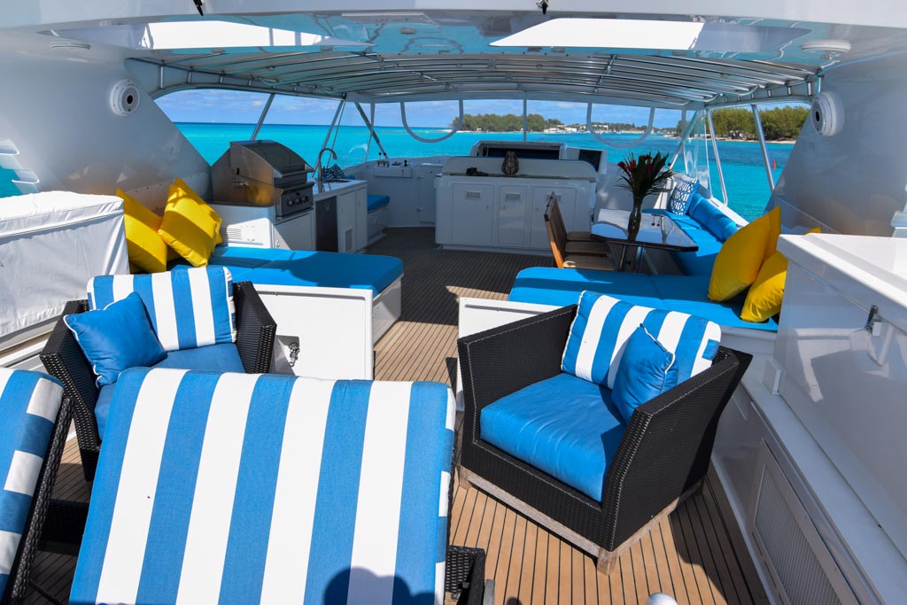 Rent a 107' private yacht to Bahamas and the Caribbean.